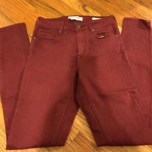 Pacsun high rise burgundy jeans